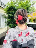 ヘアセット/アレンジスタイル/編み下ろし/浴衣/着物