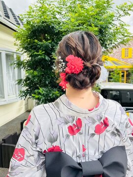 びゃんびゃん 江端店 ヘアセット/アレンジスタイル/編み下ろし/浴衣/着物