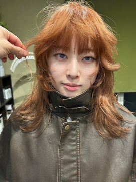 ヘアメイク エイト キリシマ(hair make No.8 kirishima) 顔周りレイヤー+ウルフカット