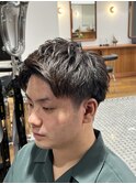 アップバングショート/メンズカット/大人メンズ/ビジネスヘア