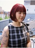 赤髪/顔周りレイヤー/ブリーチなし
