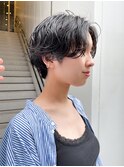 CAF 照下 ショートパーマ 夏のヘアアレンジ　大阪