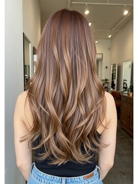 フュージョンファイブ(FUSION5) レイヤーロングベージュ20代30代40代くびれエクステ韓国ヘア