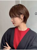 ショートカット/髪質改善縮毛矯正白髪ぼかしレイヤーカラーボブ