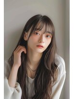 ルアナ(Luana)&nbsp;シアンベージュナチュラルストレートスタイル