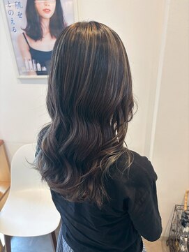 ハイライト×ミルクティーカラー