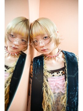 キジ(KIJI) レイヤーボブ/ボブ/デザインカラー/ハイトーン/エンドカラー