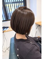 アクア(AQUA)&nbsp;ナチュラル白髪ぼかしハイライトボブ