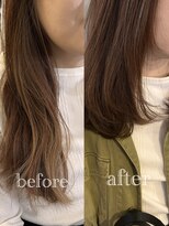 カールム(carlm)&nbsp;ばっさり外ハネロブ×やわらかパープルブラウン