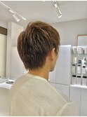 メンズ刈り上げなしショートカット