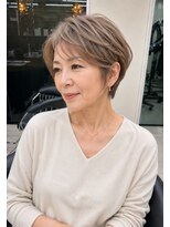 リーフ 焼津店(LeaF)&nbsp;ぺたんこが気になる方におすすめのショート。