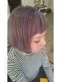ショートボブ×バイオレットシルバーアッシュ