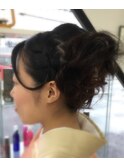 着物に合うヘアスタイルアップ