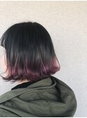 裾カラー*切りっぱなしボブ