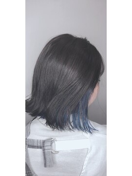 モードケイズ 阿倍野店(MODE K’s) ダークグレー×ブルーインナーカラー