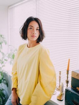 ブロッサム 大山店(Blossom) 前下がりゆるふわパーマボブ