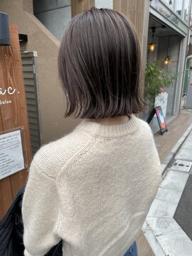 サク 田町芝浦(Sac.) 外ハネボブ×クリーミーベージュ