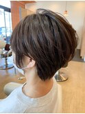 丸みショートボブスタイル