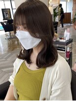 大人くびれバング／ココアグレージュ