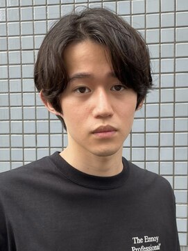 フイ 代々木(Hui) メンズ/アップバング/ツーブロックマッシュ/束感ショート/波巻き