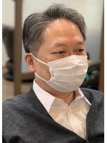 ケースタイルヘアスタジオ  虎ノ門店(K-STYLE HAIR STUDIO)&nbsp;耳周りスッキリふんわりスタイル<理容室>メンズ/虎ノ門/眉毛