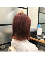 ナンバー アリア 三軒茶屋(N° aria)&nbsp;《三軒茶屋 Aria》じゅわっとピンクオレンジ×切りっぱなしボブ