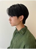 メンズ韓国ヘアー　センターパート/10代20代30代