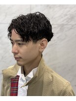 無造作アップバング