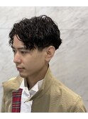 無造作アップバング