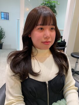 ロンドエニカ 大宮(Lond enika) 切りっぱなしボブロングピンクブラウン美髪のススメ韓国ヘア