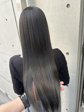 ディジョン(Dijon) 韓国顔まわりレイヤーカットグレージュオリーブベージュブラウン