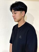ショートセンターパート　ニュアンスパーマ