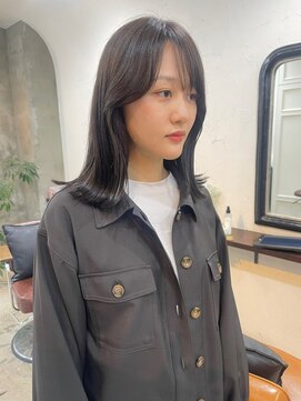 エトネ ヘアーサロン 仙台駅前(eTONe hair salon) 【 eTONe 】ぷつっと外はね × グレージュ