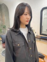 エトネ ヘアーサロン 仙台駅前(eTONe hair salon) 【 eTONe 】ぷつっと外はね × グレージュ