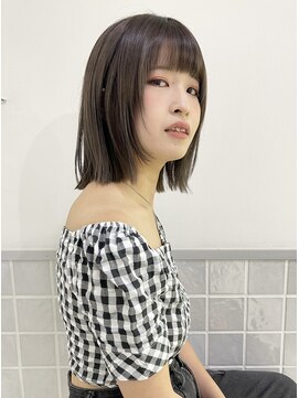 マアム ジー 明大前店(ma'am Zee) ロブ×ベージュブラウン