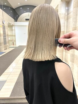 リト(riTo) 20代暗めカラーデザインカラーロングオリーブグレージュベージュ