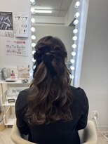 エメティ(Aimerty)&nbsp;ハーフアップのリボンアレンジ♪