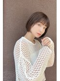 大人可愛い20代30代40代黒髪前下がりショートボブ丸みショート◎