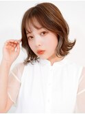 【La fith】セクションカラー×外ハネボブ