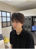 ダウンパーマ　センターパート　ニュアンスパーマ