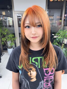 ユニークノベル 中央林間(unique novel) Y2K感たっぷり！オレンジ×レイヤーで魅せるストリートガール