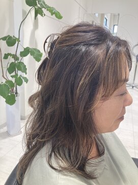 アンブレラ(umbrella) 髪質改善2回目×ツヤ感ハーフアップ