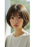 30代40代50代◎大人ショートボブ/白髪ぼかし/髪質改善/縮毛矯正