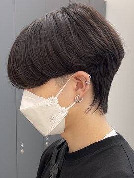 ノード(NODE) センターパートニュアンスパーマ波巻きスパイラルパーマフェザー