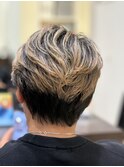 立体感ハイライトショート