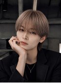 サンウォン風長めシースルーマッシュニュアンスパーマ韓国ヘア