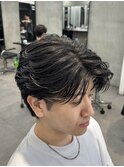 曲がる縮毛矯正/フェザーパーマ/毛流れ