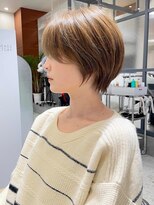 ヘッズ 高木瀬店(HEADS)&nbsp;丸みショート マッシュショート ベージュカラー 髪質改善 20代