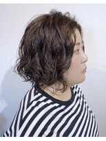 ヘアートラム(HAIR TRAm.)&nbsp;**ゆるふわパーマ×前下がりボブ**