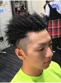ハードツイストパーマ 刈り上げスタイル